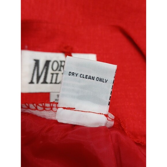 Morgan Miller Womans Suits Skirt Blazer Jacket Red Sz 16W Short Sleeve - Picture 9 of 9